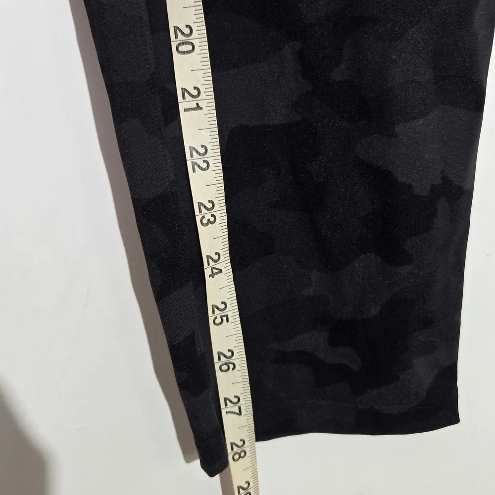 Lululemon Sz 4‎ Keep Moving 7/8 High Rise Camo Jogger Stretchy Pants Black Grey